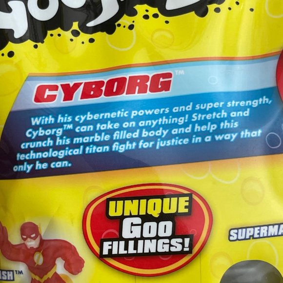 Heroes of Goo Jit Zu Cyborg Super Crunchy & Stretchy DC Comics New 2021 - Picture 4 of 4